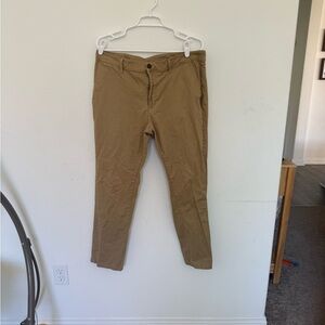 Men's Slim Fit Tan Casual Pants